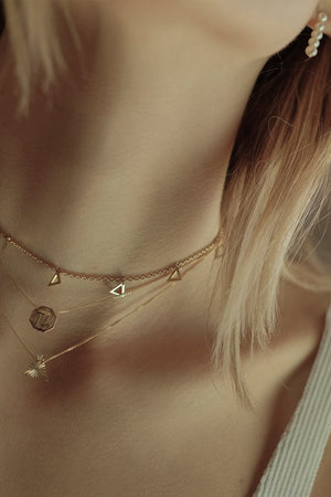 Aether Element Necklace | 9K Gold | Natasha Schweitzer