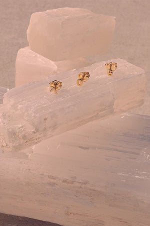 Number Stud | 9K Yellow Gold | Natasha Schweitzer