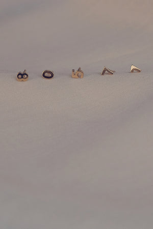 Number Stud | 9K Yellow Gold | Natasha Schweitzer