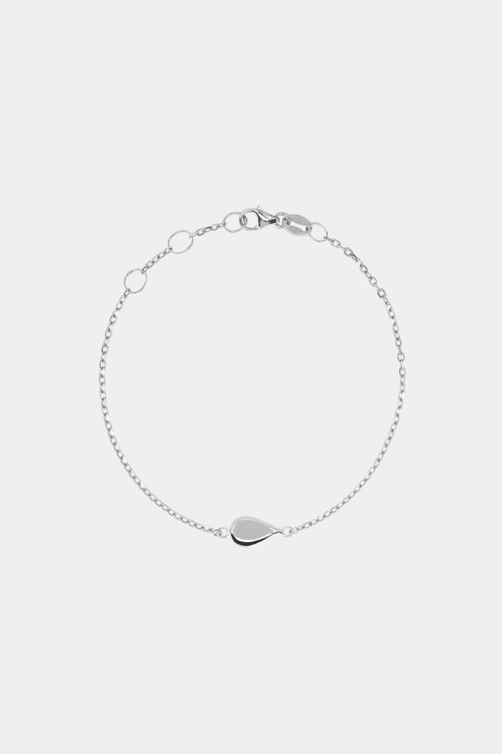 Pear Bracelet | Silver or 9K White Gold| Natasha Schweitzer