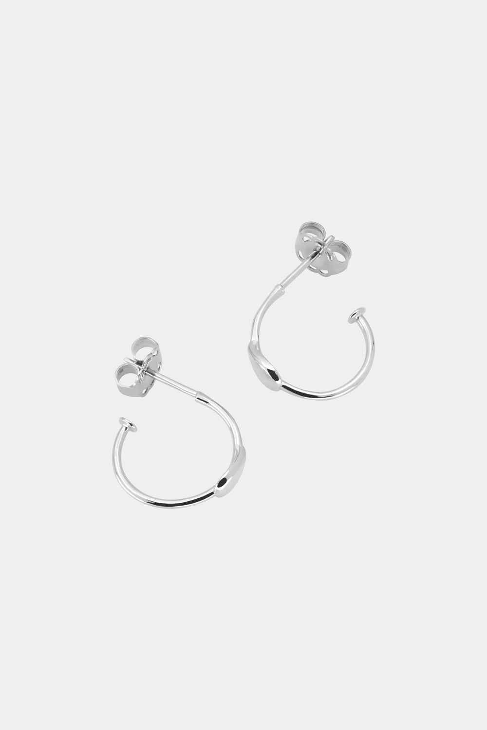 Pear Hoop Earrings | Silver| Natasha Schweitzer