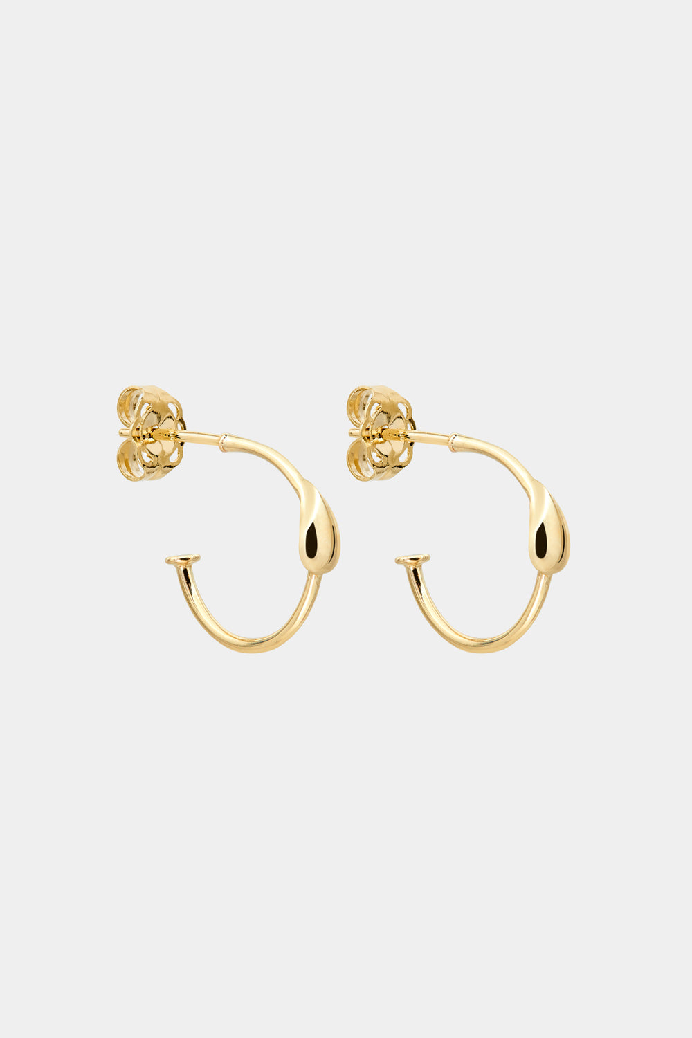Pear Hoop Earrings | 9K Yellow Gold