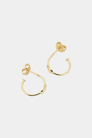 Pear Hoop Earrings | 9K Yellow Gold | Natasha Schweitzer