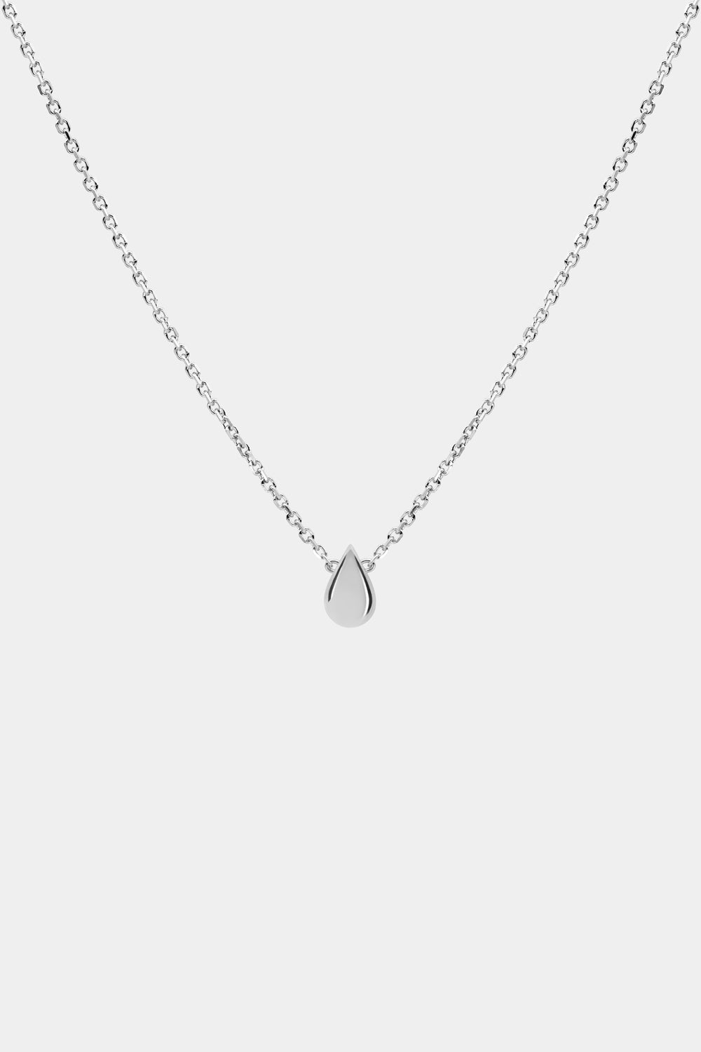 Pear Necklace | Silver or 9K White Gold, More Options Available
