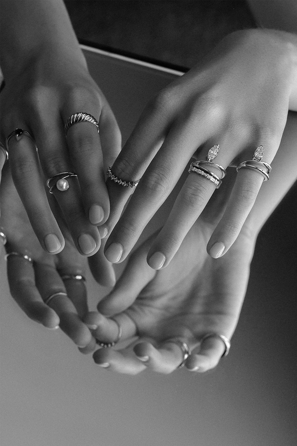 Diamond Baguette Ring | White Gold| Natasha Schweitzer