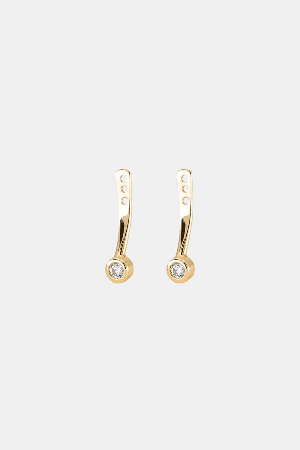 Diamond earring deals jackets white gold