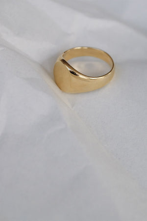 Oval Signet Ring | Yellow Gold, More Options Available | Natasha Schweitzer