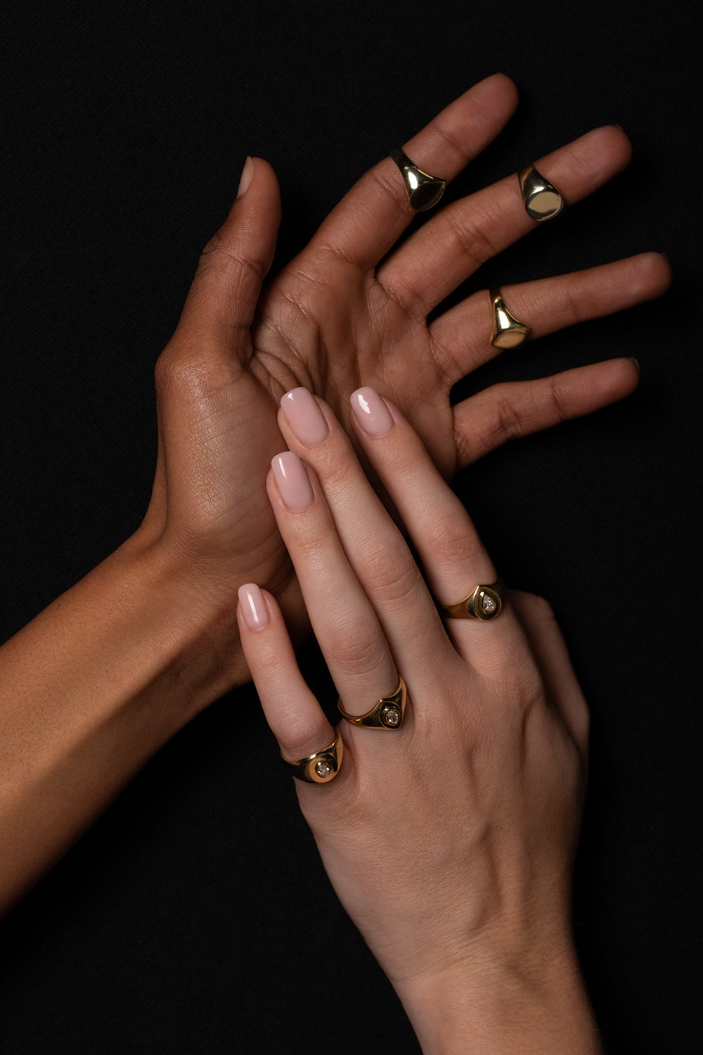 Marquise Diamond Signet Ring | Yellow Gold| Natasha Schweitzer