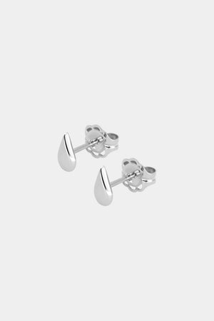 Pear Stud Earrings | Silver or 9K White Gold | Natasha Schweitzer