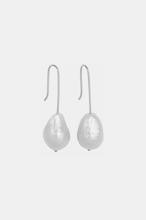 Stella Baroque Pearl Earrings | Silver | Natasha Schweitzer