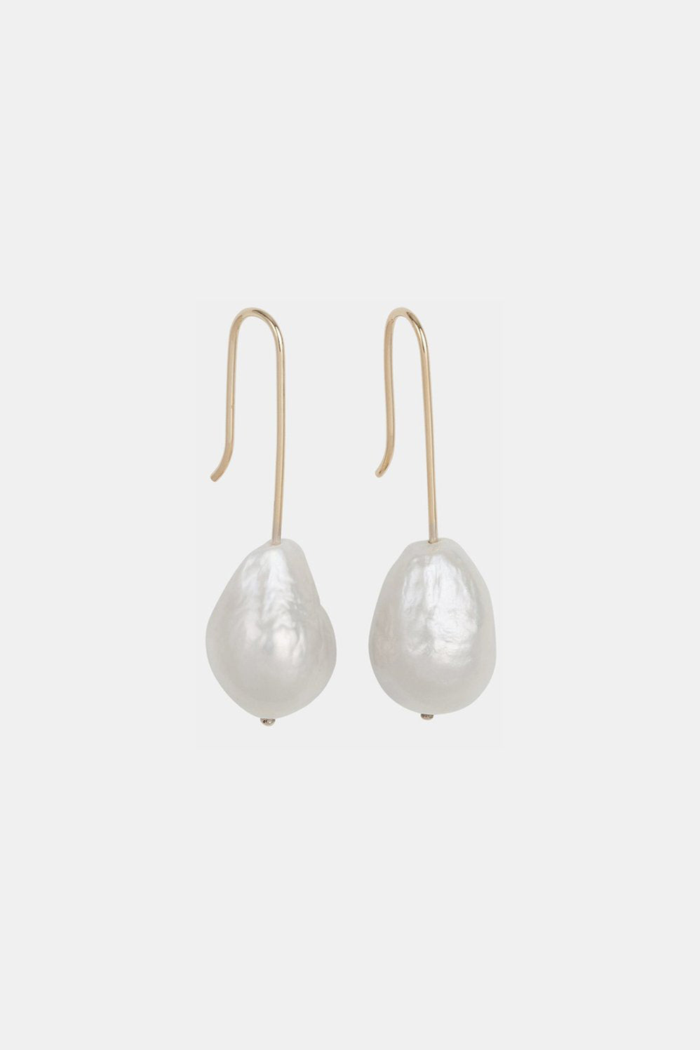 Stella Baroque Pearl Earrings | 9K Yellow Gold