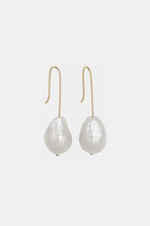 Stella Baroque Pearl Earrings | 9K Yellow Gold | Natasha Schweitzer