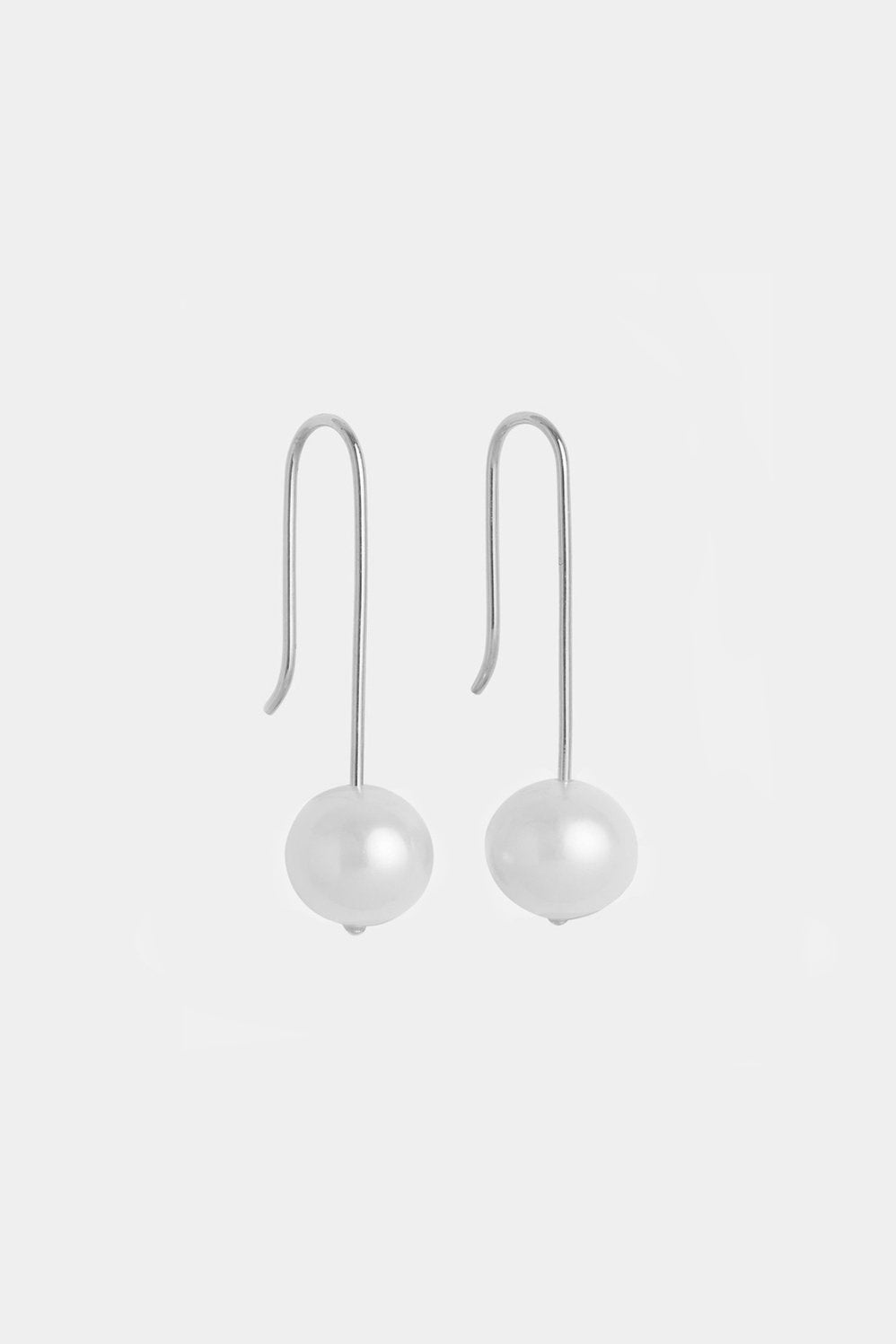 Stella Pearl Earrings | Silver
