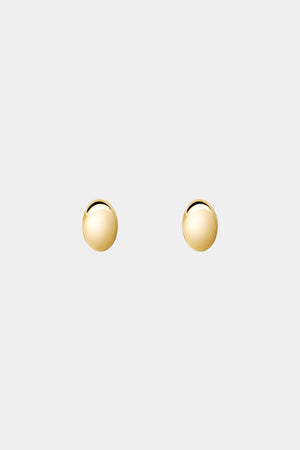 Vivienne Small Oval Studs | 9K Yellow Gold | Natasha Schweitzer
