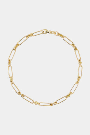 Medium Lennox Anklet | 9K Yellow Gold | Natasha Schweitzer