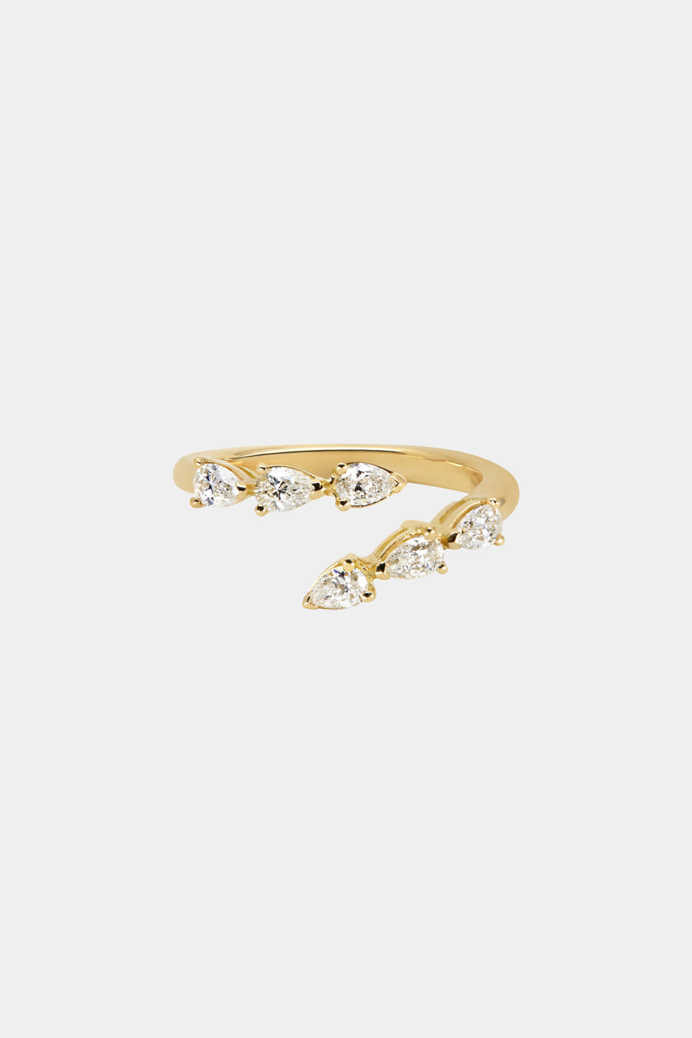 Pear Diamond Janie Wrap Ring | Yellow Gold| Natasha Schweitzer