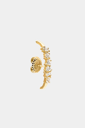 Scattered Diamond Earring | 18K Yellow Gold | Natasha Schweitzer