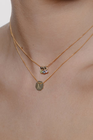 Birthstone Necklace | 9K Yellow Gold | Natasha Schweitzer