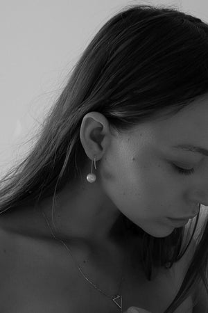 Stella Pearl Earrings | Silver | Natasha Schweitzer