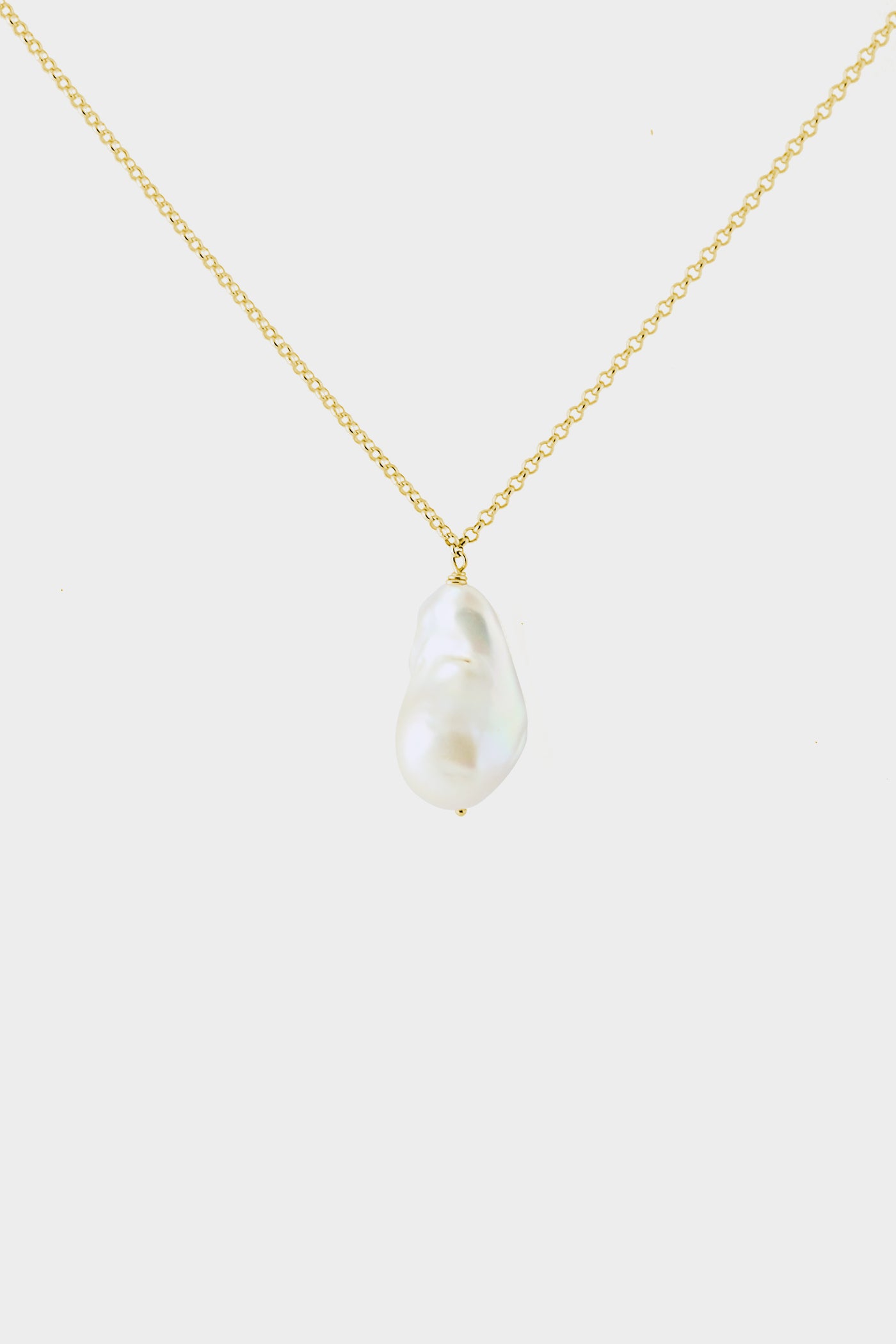 Baroque Pearl Choker | Yellow Gold