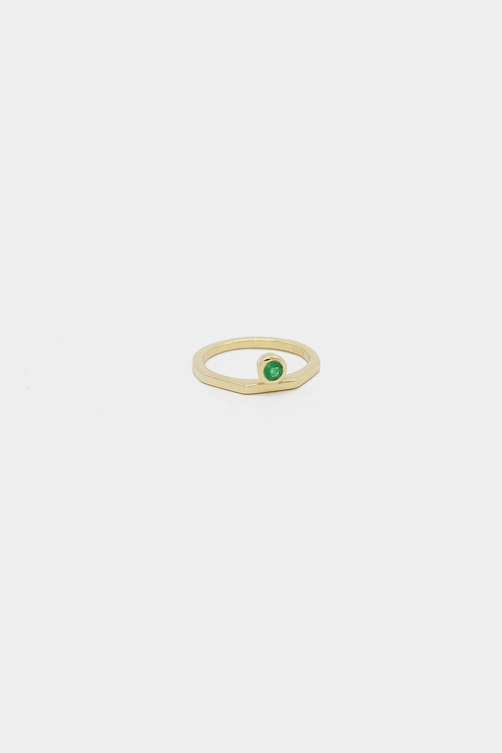 El Ring with Emerald | 9K Yellow Gold