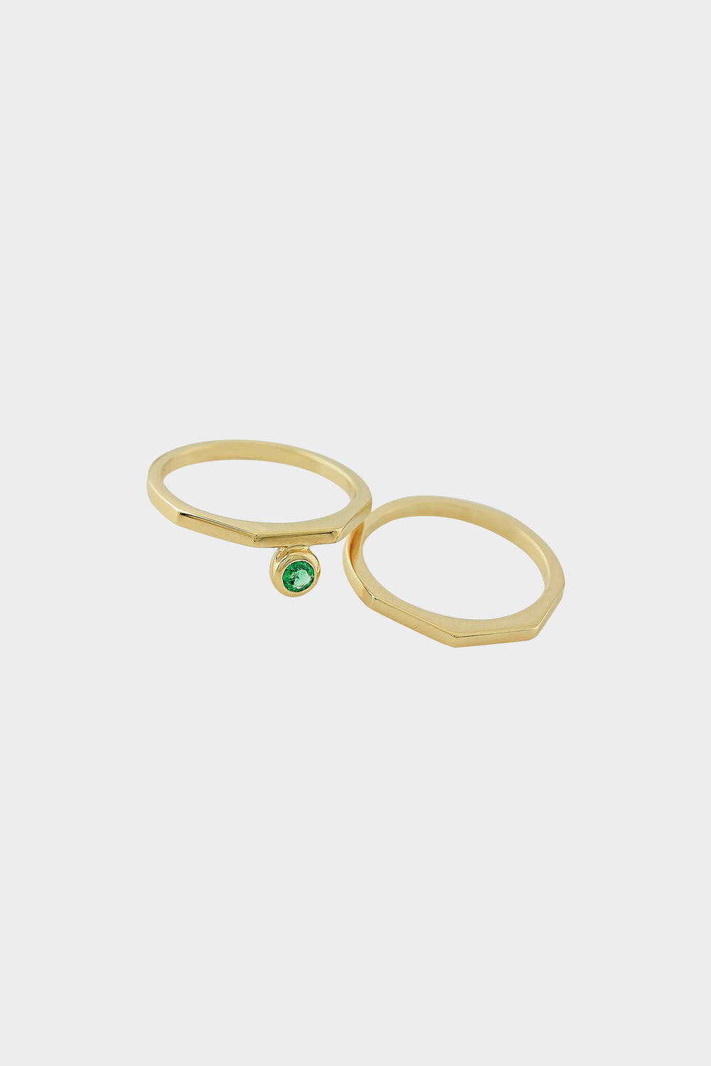 El Ring with Emerald | 9K Yellow Gold| Natasha Schweitzer