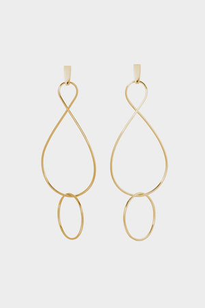 Infinity Twist Earrings | Gold Plated | Natasha Schweitzer