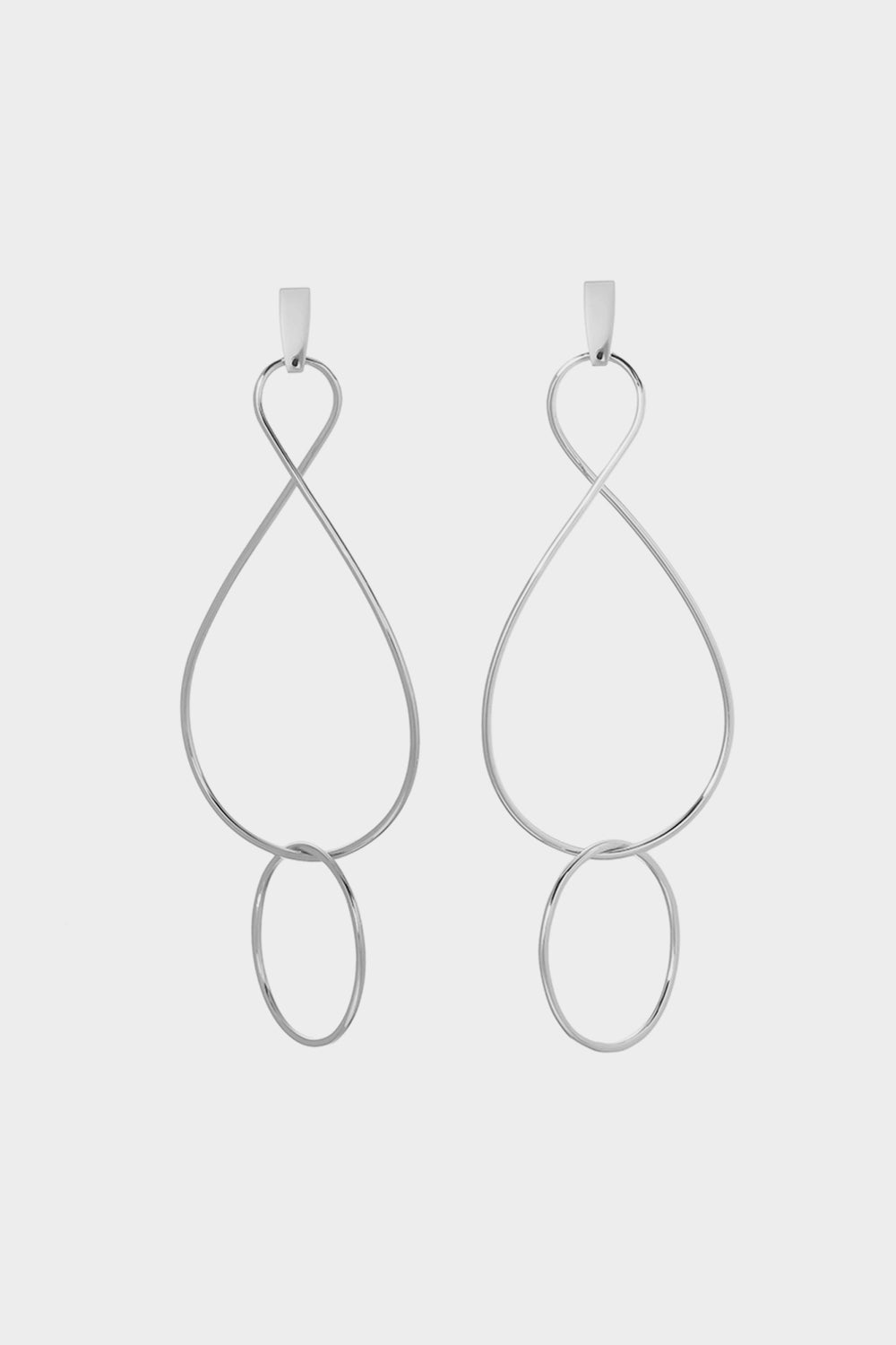 Infinity Twist Earrings | Silver
