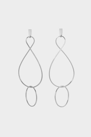 Infinity Twist Earrings | Silver | Natasha Schweitzer