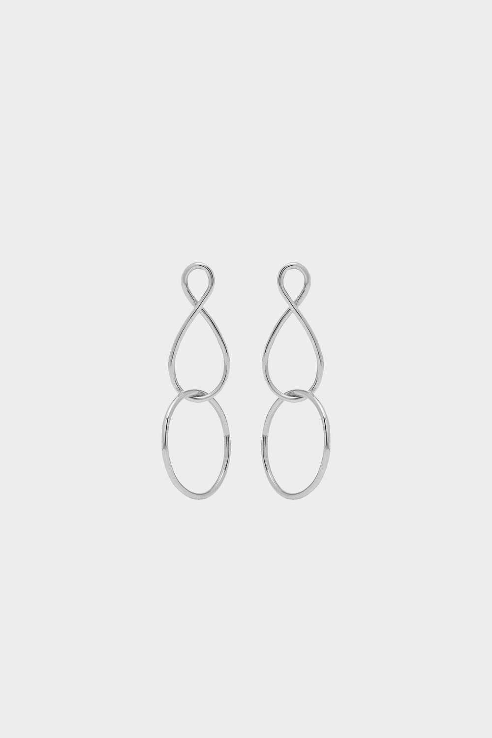 Mini Infinity Twist Earrings | Silver| Natasha Schweitzer
