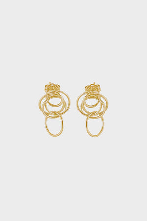 Mini Stevie Earrings | 9K Yellow Gold | Natasha Schweitzer