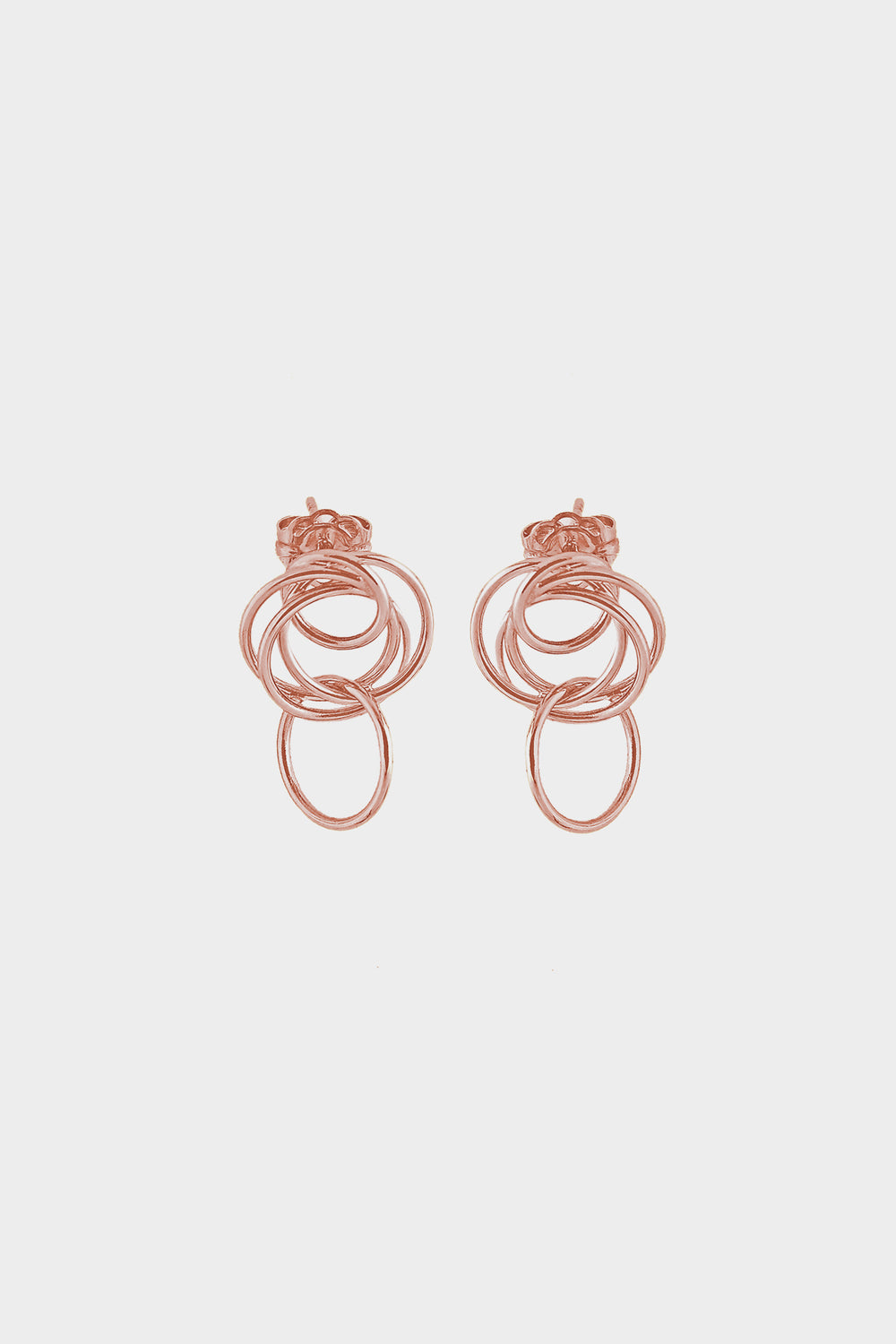 Mini Stevie Earrings | 9K Rose Gold| Natasha Schweitzer