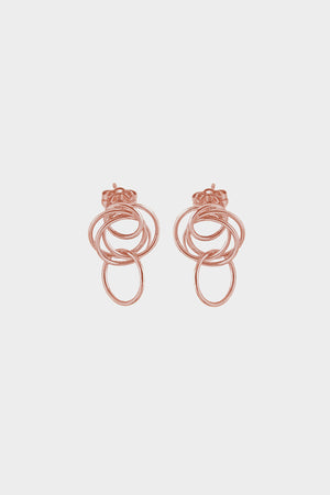 Mini Stevie Earrings | 9K Rose Gold | Natasha Schweitzer
