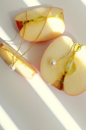 Mini Aqua Earrings | 9K Yellow Gold | Natasha Schweitzer