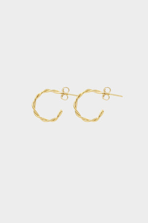 Helix Earrings Small | 9K Yellow Gold | Natasha Schweitzer