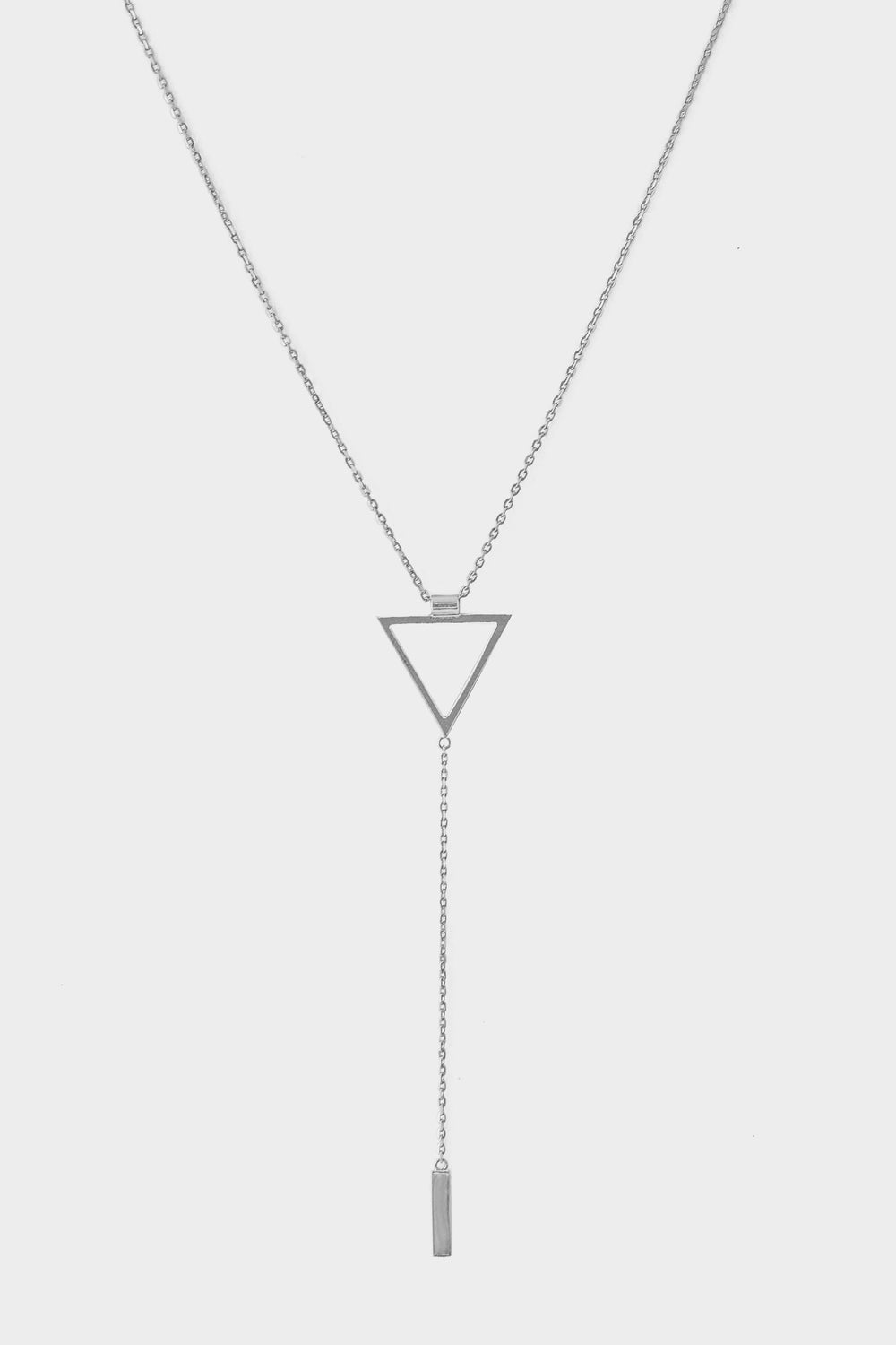 Triangle Lariat | Silver